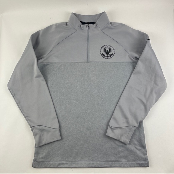 Nike Golf Pullover Womens Small Gray Quarter Zip - Picture 1 of 8